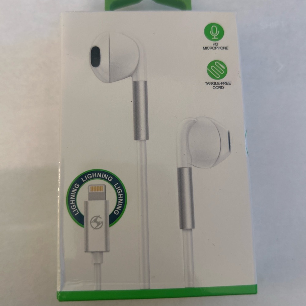 adidas White Earphones with Lightning Connector